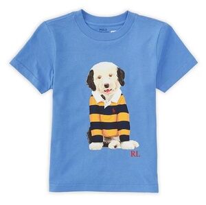 Polo Ralph Lauren Kids Boys or Unisex Short Sleeve Dog Print Jersey T-Shirt